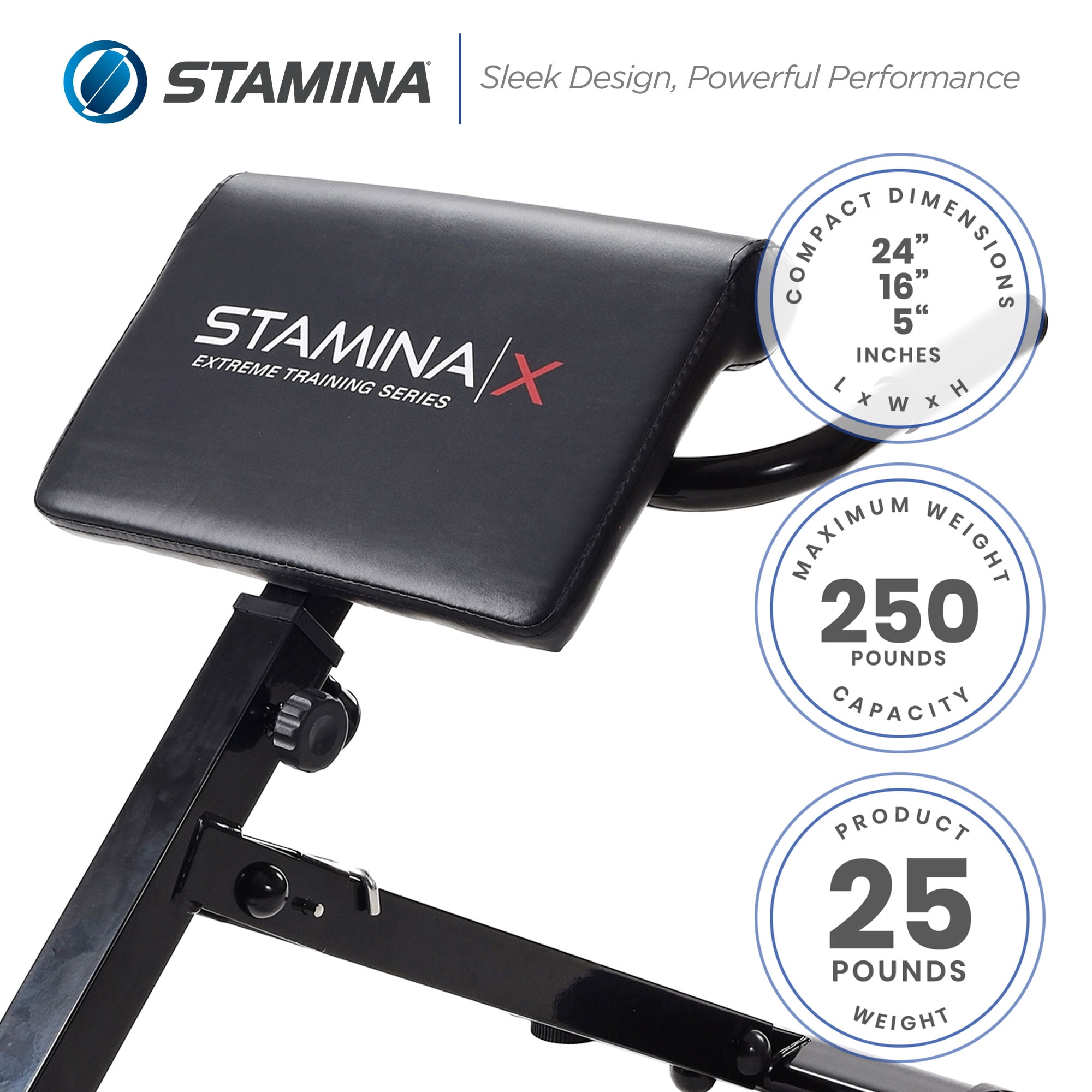 Free Shipping! Stamina X Gym Equipment, Adjustable Ab, Back
