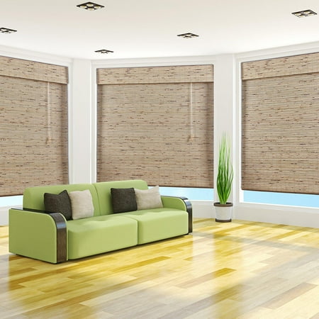 arlo blinds petite rustique bamboo shades27wx74h walmartcom