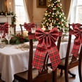 thumbnail image 5 of Fabric Bow Decoration for Chair, Holiday Party Ornament, 5 of 6