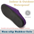 thumbnail image 3 of cosyone1997 Fuzzy Two-Tone Slippers for Women Memory Foam House Shoes with Non-slip Sole for Indoor and Outdoor Comfort, 3 of 5