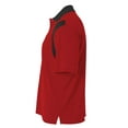 thumbnail image 2 of A4 Color Block Polo with Knit Color For Men in Scarlet/Black | N3266, 2 of 2