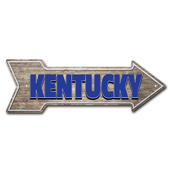 SignMission P-ARROW-999788 6 x 18 in. Wide Kentucky Arrow Sign