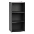 thumbnail image 5 of IRIS USA, Open Wood Bookcase or Storage Shelf, Black Finish, 3 Shelves, 5 of 5