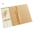 thumbnail image 2 of 1 Set Birthday Card Eye-catching with Artificial Flower Kraft Paper Baby Bridal Shower Thank-You Card for Children, 2 of 8