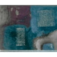 thumbnail image 1 of Fond d'Écran Précollé Bord - Abstract Sarcelle, Violet, Rose, Gris Formes Mur Bord Rétro Design, 15 Pi x 8 Po (4.57M x 20.32cm), 1 of 5