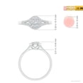 thumbnail image 4 of ANGARA Natural Diamond Halo Split Shank Engagement Ring in 14K White Gold for Women (Size-2.7mm| Color-G| Clarity-VS2) | April Birthstone, Anniversary, Jewelry Gift for Women | Natural Diamond Ring, 4 of 9