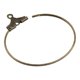 thumbnail image 4 of 40 Udades de Bronce Oído de Ambre 25mm Diámetro Pendiente de Aros Pendientes Huggie Hoop Pendientes para Joyería de Soledad Aretes de aro huggie, 4 of 9