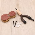 thumbnail image 4 of SEWOART Violin Hanger with Wood Base Wall Mount Easy to Install for Home and Practice, 4 of 6