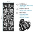 thumbnail image 2 of Black White Tie Dye Mandala Pattern Hot Yoga Mat Towel Non Slip for Hot Yoga - Quick-Drying Yoga Mat Cover with 4 Corner Pockets with Travel Bag - Hot Yoga Towel Non Slip 70"x26", 2 of 6