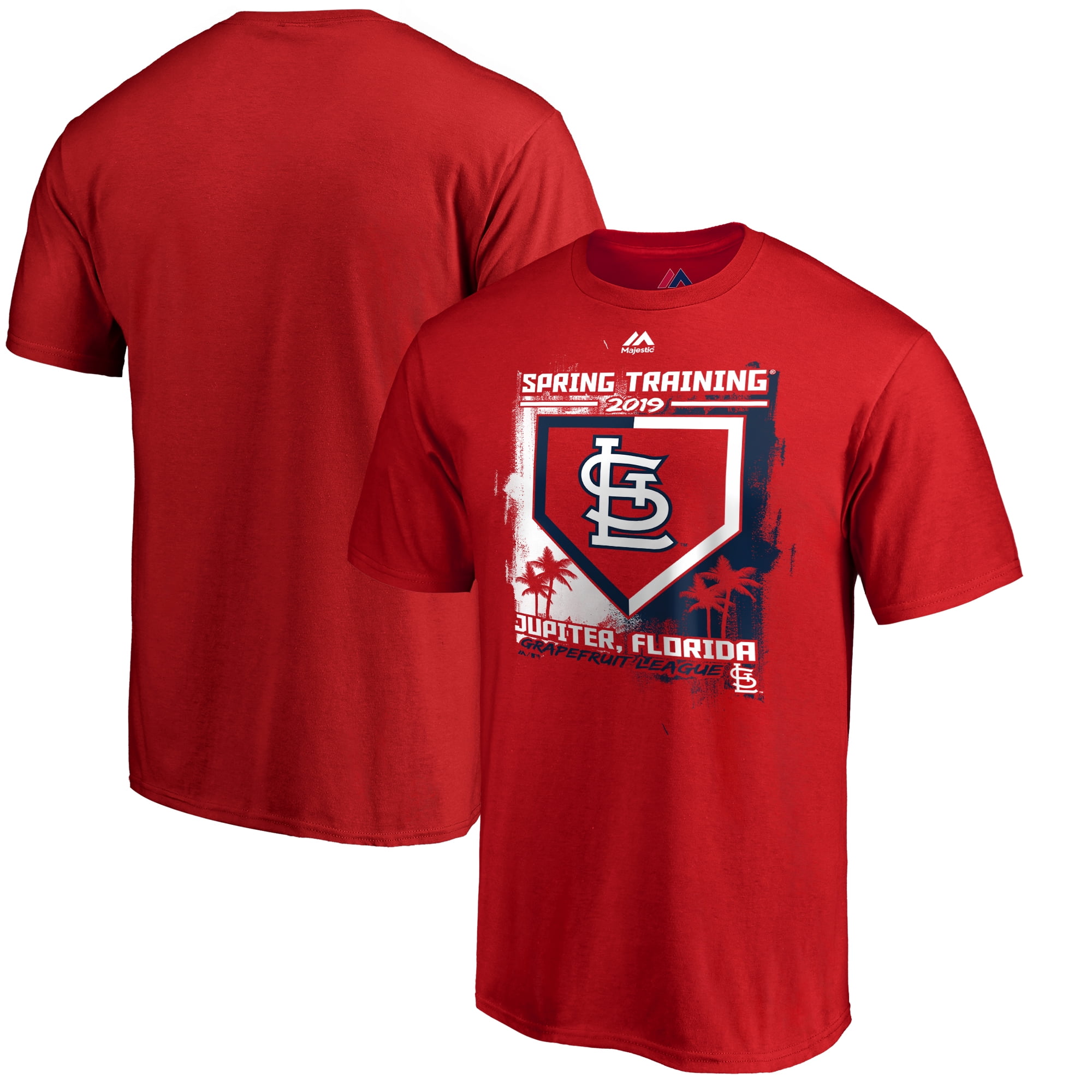 St. Louis Cardinals Majestic 2019 Spring Training Base On Ball T-Shirt - Red - 0 ...