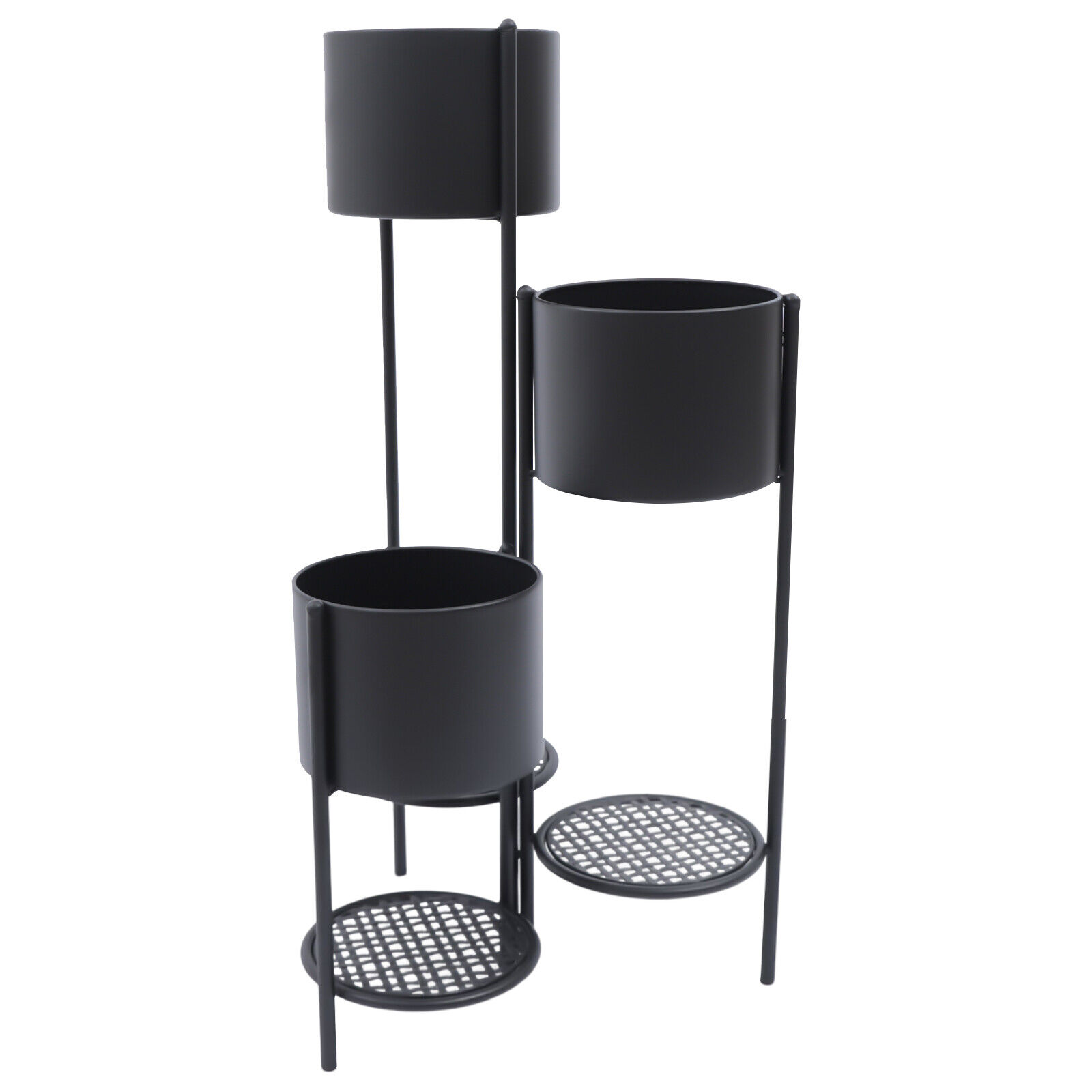 OUKANING 6Tier Metal Flower Pot Plant Stand Balcony Floor standing