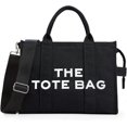 thumbnail image 1 of The Tote Bag Women's Canvas Tote Bags Thicken Canvas Crossbody Shoulder Bags With Zipper and Shoulder Strap for Work School Travel Shopping, 1 of 4