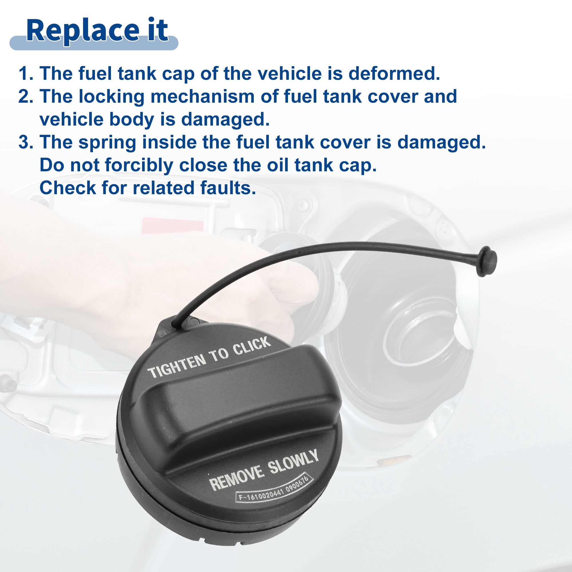 Engine Oil Filler Cap Fill Fuel Tank Cover 11 12 7 542 116 Replacement - View #7