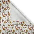 thumbnail image 6 of Ambesonne Exotic Grommet Curtain, Vintage Fall Flowers, 50" x 63", Red Yellow White, 6 of 6
