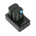 thumbnail image 1 of Lp e6 e6n kit de batería y cargador 2pcs 7.4v 2650mah batería con 1pc led2 lpe6 batería de cámara dual batería cargador de puertio usb puertio usb pantalla led reemplazo para 5d, 1 of 7
