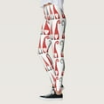 thumbnail image 4 of Gibobby Pantalones de yoga Pantalones de Navidad Leggings ajustados personalizados para Yoga Correr Navidad Santa Pilates Fiesta de mujeres Muñeco de nieve Yoga(Blanco,M), 4 of 5