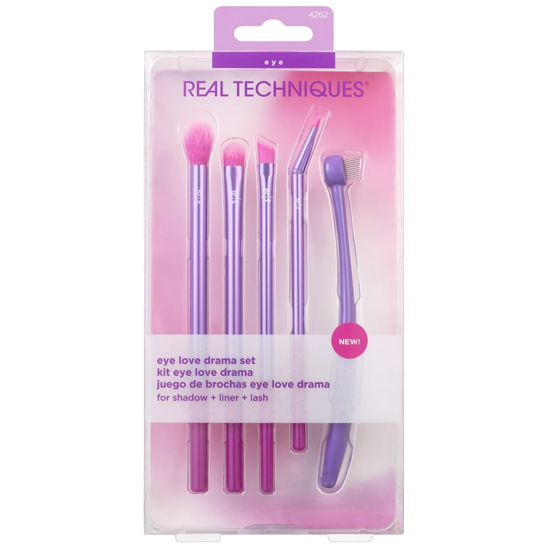 Real Techniques Eye Love Drama Makeup Brush Kit for Eyeshadow and