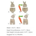 thumbnail image 3 of Newborn Photography Props Baby Boy Girl Easter Bunny Crochet Knitted Costume Rabbit Beanie Hat Set Diaper Accessory 0-3 Months Hat + Shorts, 3 of 3
