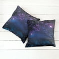 thumbnail image 6 of Ambesonne Space Throw Pillow Cover 2 Pack, Milky Way Themed Stars, 18", Magenta Blue, 6 of 7