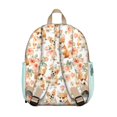 thumbnail image 3 of Corgi Dog and Flower Florals Backpack Backpack for School,Cute School Bag,Schoolbag with Adjustable Shoulder Straps & Padded Back,13.8"x11.4"x6", 3 of 6