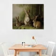 thumbnail image 3 of PIKWEEK Spring Easter Bunny Wall Art Vintage Rabbit Poster Print Rustic French Country Decor Modern Farmhouse Easter Eggs Decoration for Bedroom Living Room Ornament Craft Gift for Women Cottagecore, 3 of 5