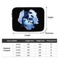 thumbnail image 3 of Cute Whales Ocean Watercolor 15 inch Portable Laptop Sleeve Compatible with MacBook Air Notebook Computer Case for Men Women College School Students, 3 of 7