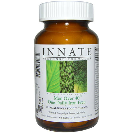 Innate Response Formulas  Men Over 40 One Daily  Iron Free  60 (The Best Vitamins For Women Over 40)