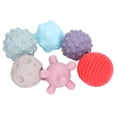 thumbnail image 3 of 6pcs Baby Textured Sensory Toys,Sensory Balls Multiple Textured Set Children Soft Multicolor Squeeze Ball Educational Toy 6 Month+, 3 of 8
