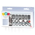 thumbnail image 2 of Sexy Gift Set Bundle of Try-Curious Cock Ring & Sleeve 15 Piece Kit and Icon Brands The Silver Starter, Bejeweled Stainless Steel Plug, Diamond, 2 of 5