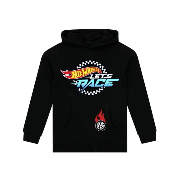 Hot Wheels Boys Hoodie Black Sizes 4-12