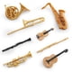 thumbnail image 2 of Juguetes para piscina, juguetes para bebés, juguetes para niños pequeños: trompa, trombón, clarinete, flauta, trompeta, saxofón, violín, guitarra, juego de instrumentos, modelo, adorno, regalos navide, 2 of 6
