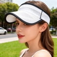 thumbnail image 6 of Only Moment Hot Pink Unisex Sun Visor Hats Polyester Stylish Sun Hat for Golf, Running, and Outdoor Activities One Size, 6 of 6