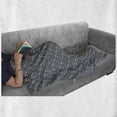 thumbnail image 6 of Geometric Soft Flannel Fleece Throw Blanket, Symmetrical Repetitive Gem Diamond Design Shapes Simple Background, Cozy Plush for Indoor and Outdoor Use, 50" x 60", Grey Blush and Seafoam, by Ambesonne, 6 of 6