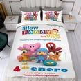 thumbnail image 4 of POCOYO Conjunto de sábanas temático, trío de piezas, cómodo y amigable con la piel, diseño único, regalo de decoración para el hogar para familiares, amigos y fans,173X218cm, 4 of 6