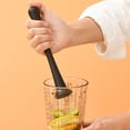 thumbnail image 4 of Honeeladyy Cocktail Muddler for Mixing Drinks, Plastic Bar Tool for Crushing Mint, Fruit, Ice, and Herbs, Lemon Smasher and Drink Mixer for Home Bar, Kitchen, Party or Bartending Use, Black, 4 of 6