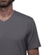 thumbnail image 3 of Playera Cuello V Para Hombre De Algodón Pima y Tela Spandex Unbranded Co  V Neck Stone Gray S, 3 of 6