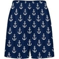 thumbnail image 3 of NICKSUN Shorts de Pyjama Amusants pour Hommes, Bas de Pyjama Doux avec Poches, Ancres, S, 3 of 6