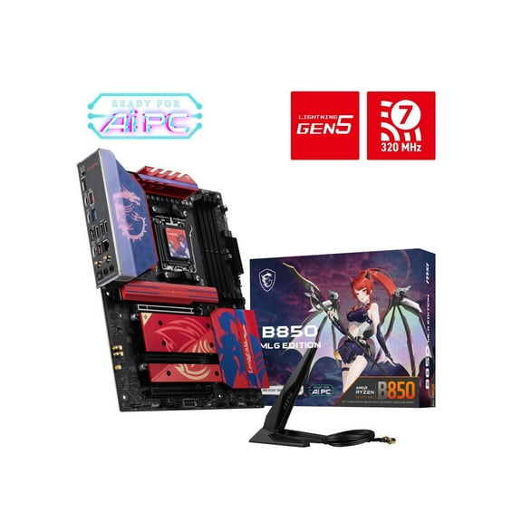 MSI B850 MLG EDITION AM5 AMD B850 ATX B850 SATA 6Gb/s 5G Network Wi-Fi7 DDR5 Motherboard