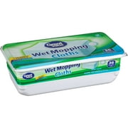 Great Value Wet Mopping Cloths, Low Streak Formula, 8" X 10", 36 Count