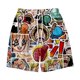 thumbnail image 1 of Los pantalones cortos de verano son sueltos y cómodos para dormir en casa, pantalones con estampado de dibujos animados, pijamas, pantalones casuales, 1 of 5