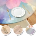 thumbnail image 4 of Colorful Cloud Star Tie Dye Pattern Round Fitted Tablecloth with Elastic Edge,Dining Table Cover Waterproof,Outdoor Round Tablecloth for Camping,Dining,Indoor and Outdoor, 4 of 7