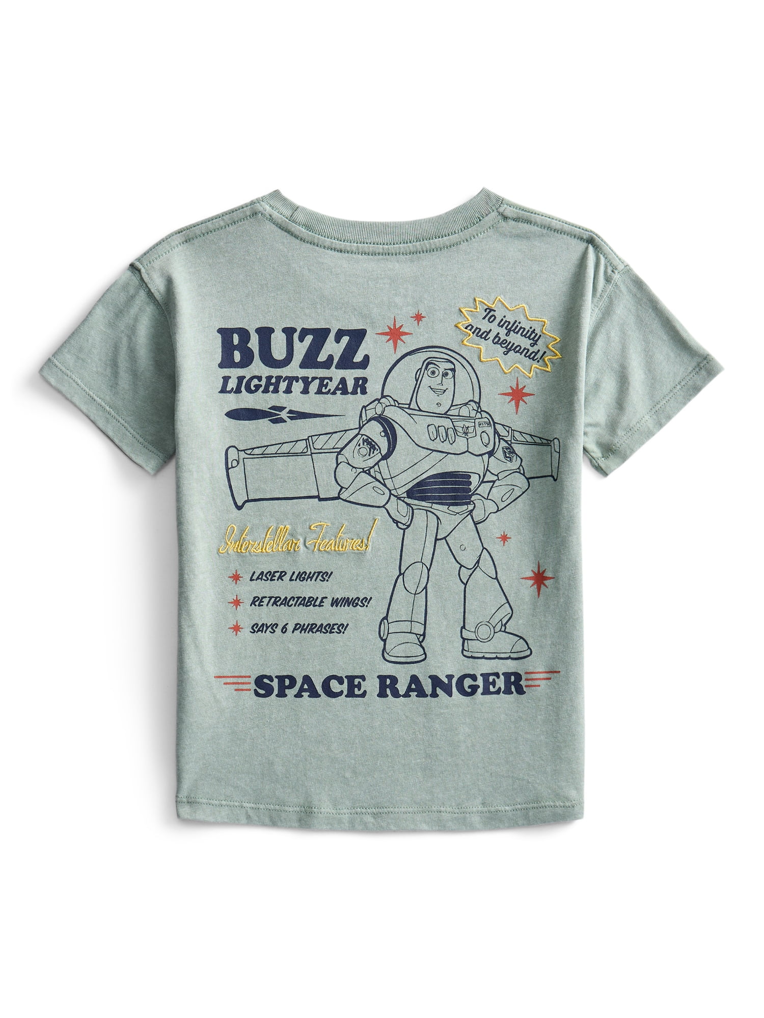 Toy Story Toddler Graphic Crewneck Tee with Short Sleeves, Sizes 12M-5T