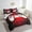 White Red, variant on Erosebridal Vintage Gampad Bedding Sets Twin Size, Honeycomb Geometric Comforter Sets with Sheets, White Red, Reversible 7 Pieces