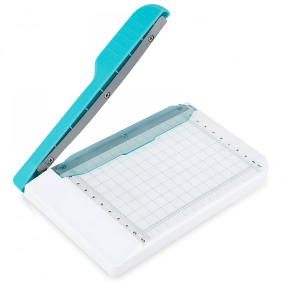 CCOCC Paper Cutter 6 Inch Cut Length Small Paper Cutter Non Slip Paper Trimmer Compact and Portable Curved Strip Paper Cutters for Cutting Coupon Craft Paper Card and Photo