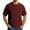 Brick Red, variant on T-Shirt for Man Short Sleeve Crewneck T-Shirt Basic Blue Shirt Mens Gym Shirts