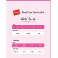 thumbnail image 2 of Hanes Girls 20-Pair SUPER VALUE No Show Socks Medium - Shoe Size: 10.5-4 4 Assorted, 2 of 2