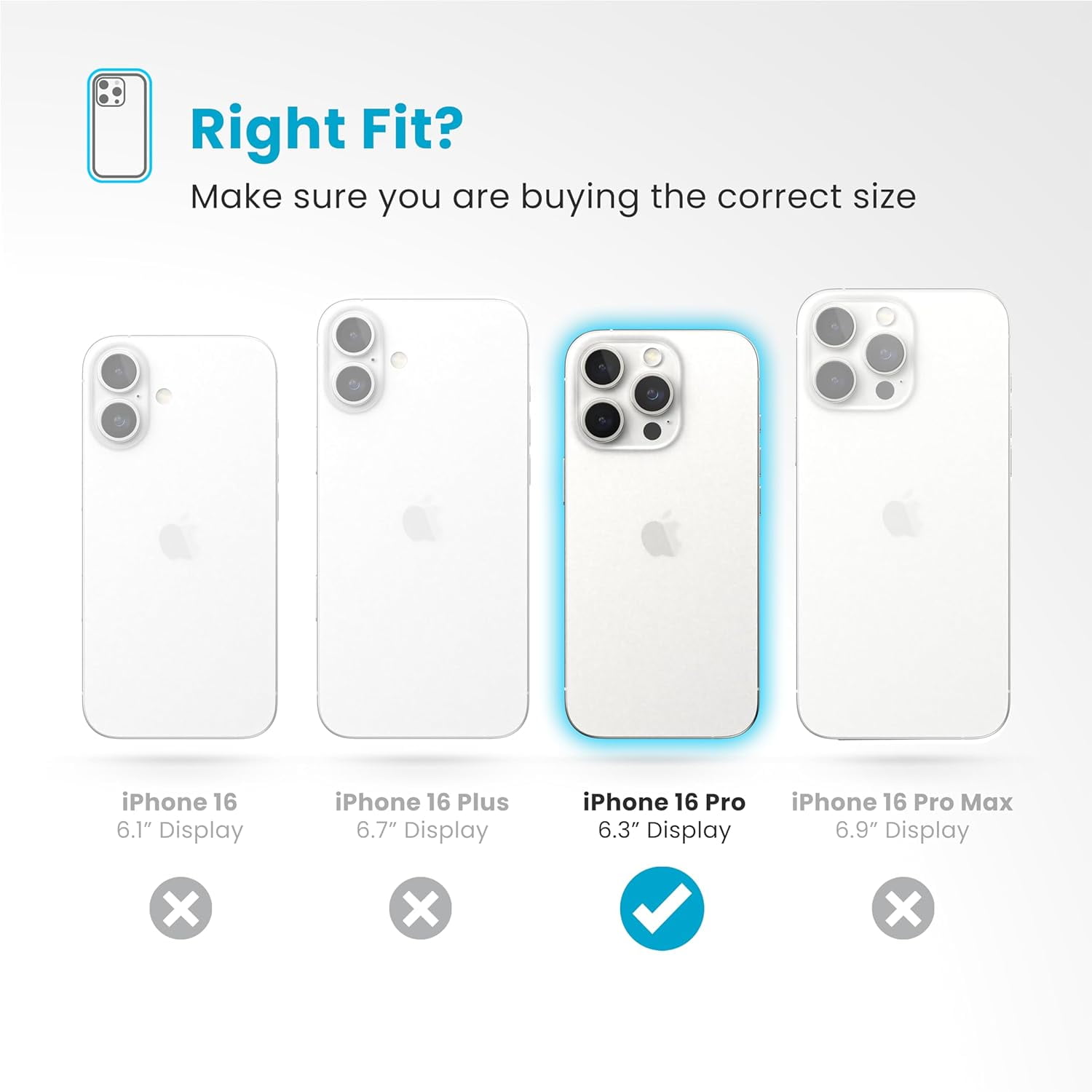 Speck Clear iPhone 16 Pro Case - Slim Phone Case iPhone 16 Pro - iPhone 16 Pro Phone Case - Presidio Perfect Clear