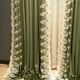 thumbnail image 3 of French Lace Green Velvet Luxury Curtains for Living Room Bedroom Dining Retro Blackout Tulle Window Blackout Embroidered Window, 3 of 5