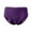 Dark Purple, variant on Underwear Mid Waist Solid Color Breathable Absorbent Crotch Underwear Non Latex Waist Trainer for Women