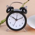 thumbnail image 4 of Mini reloj de alarma de metal para niños de escritorio redondo con número de marcación de dibujos animados (negro) Tmvgtek Para estrenar, 4 of 6